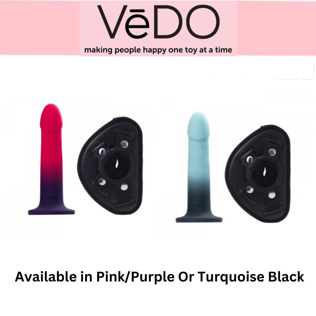 Duo Semi-Realistic Dildo With Harness