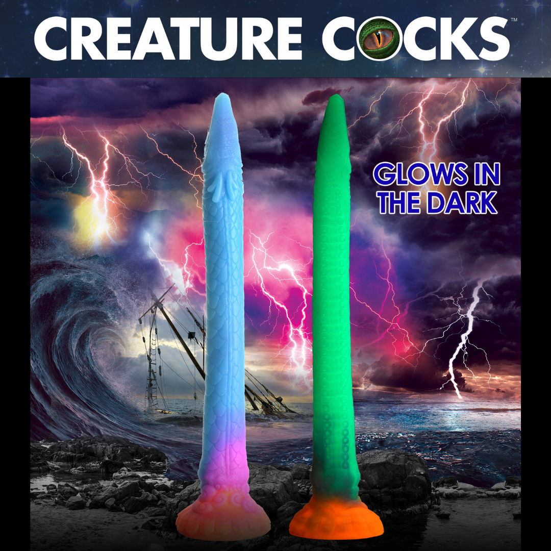 Makara Glow-in-the-dark 18 Inch Silicone Snake Dildo