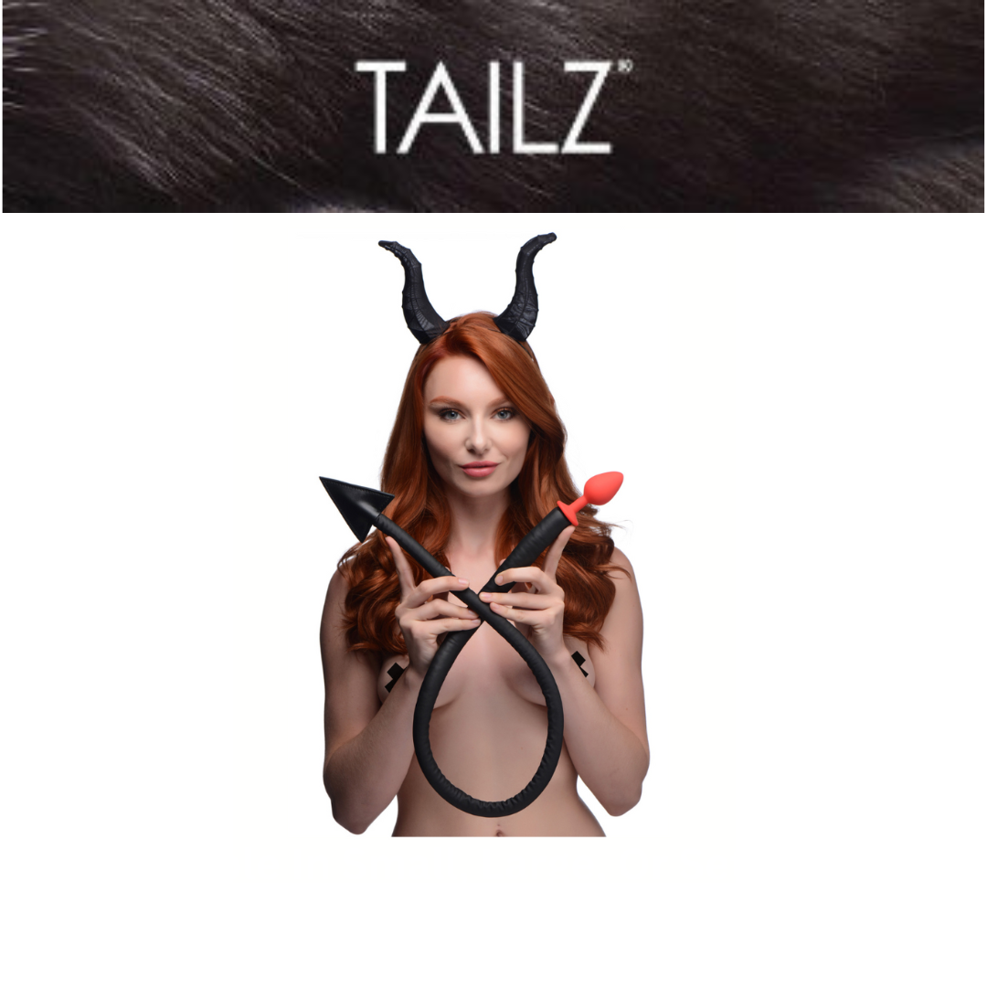 Devil Tail Anal Plug & Horns Set