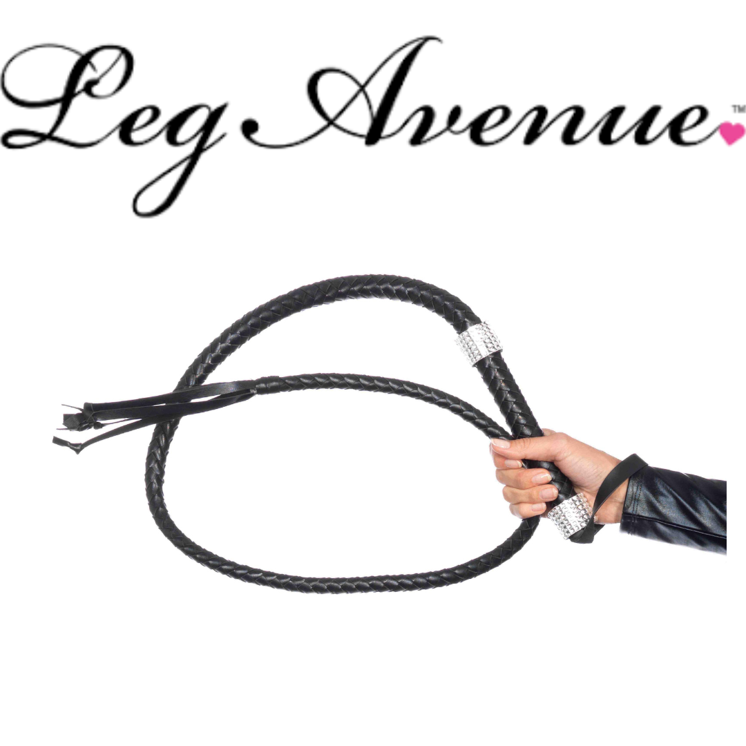 Rhinestone Handle Whip