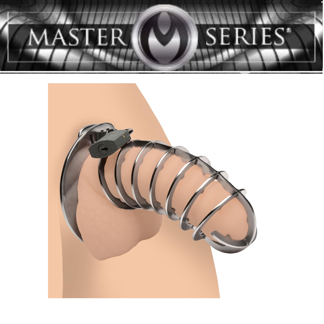 Stainless Steel Spiked Chastity Cage