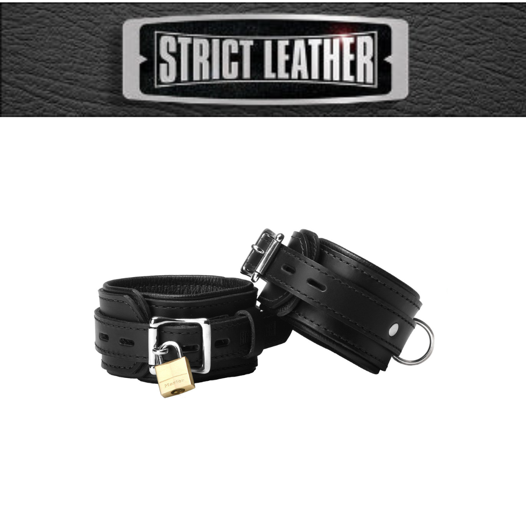 Strict Leather Premium Locking Ankle Cuffs