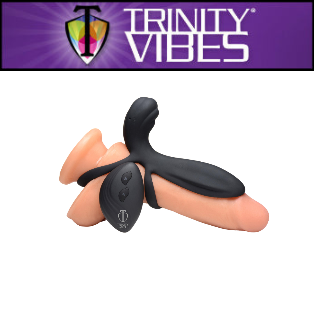 10x Silicone Vibrating Girth Enhancer With Remote Control