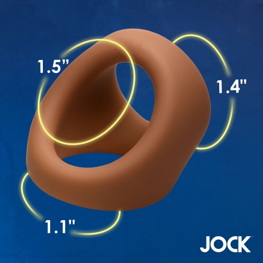 Jock Silicone Cock & Ball Ring