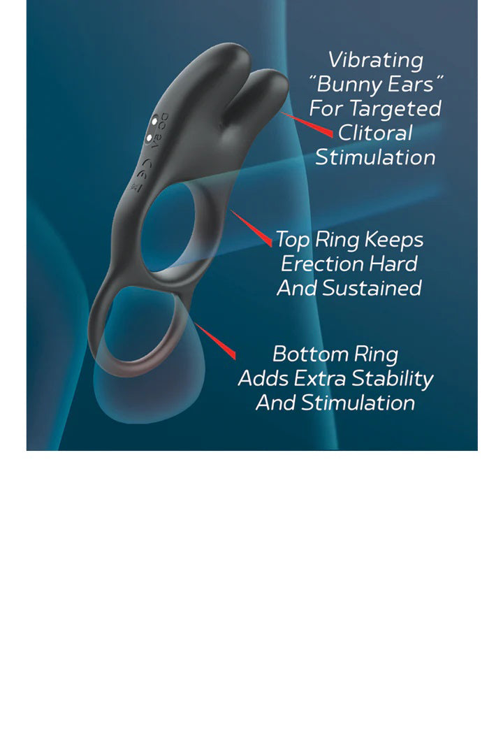 Red Dot Vibrating Cock Ring V1 With Remote