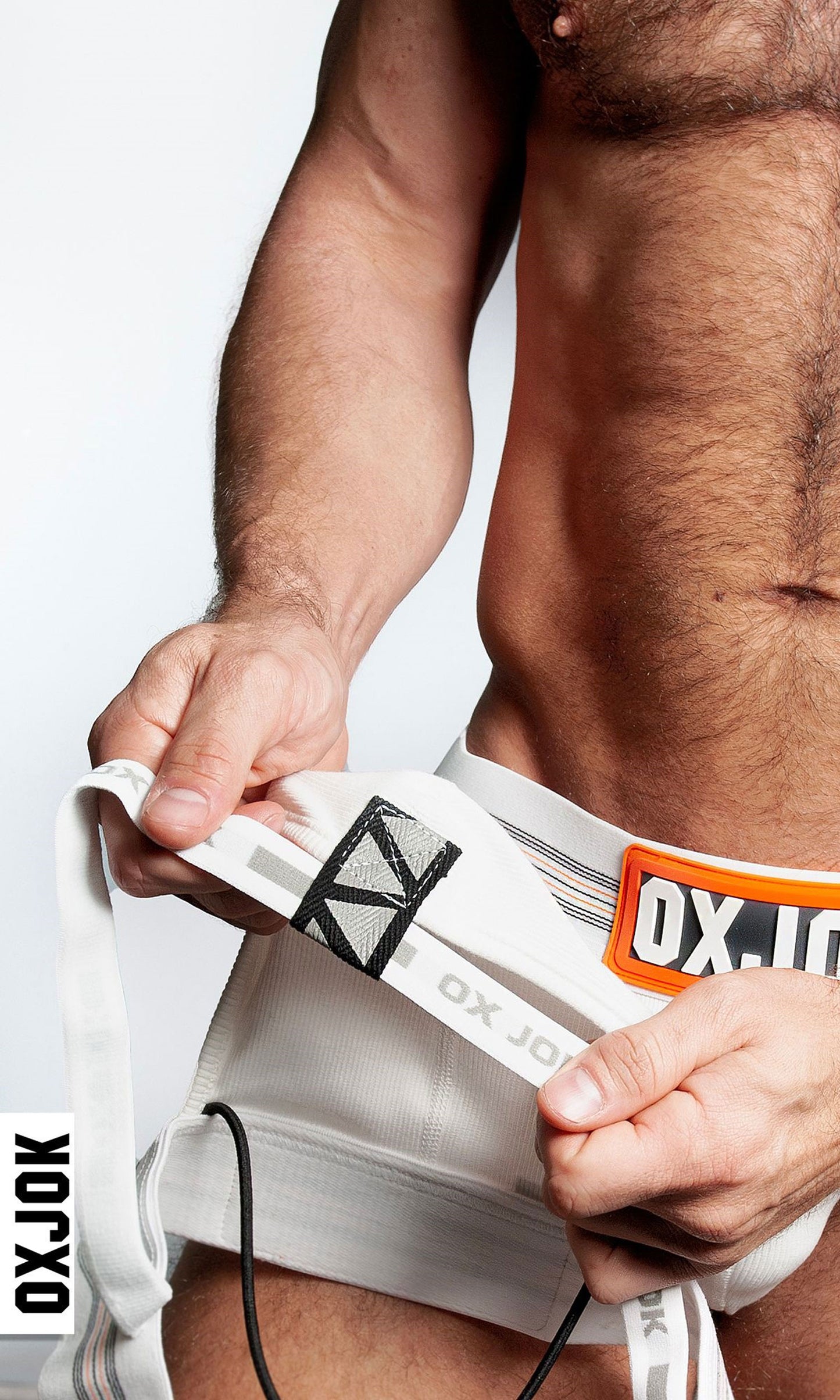 Slingjock Upthrust Slider-White Strap Jock