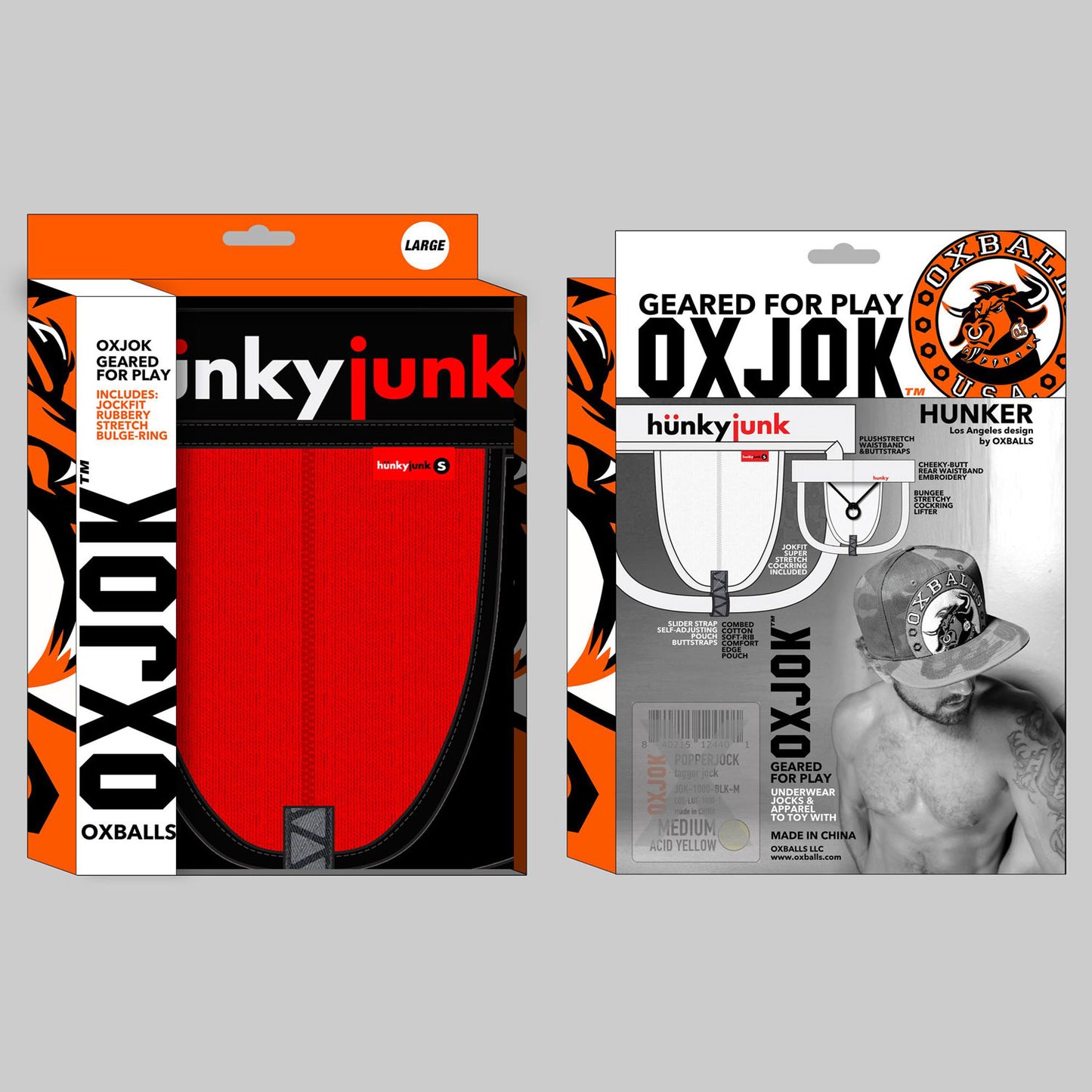 Hunker Comfy-Pouch Slider-Red Hot Strap Jock