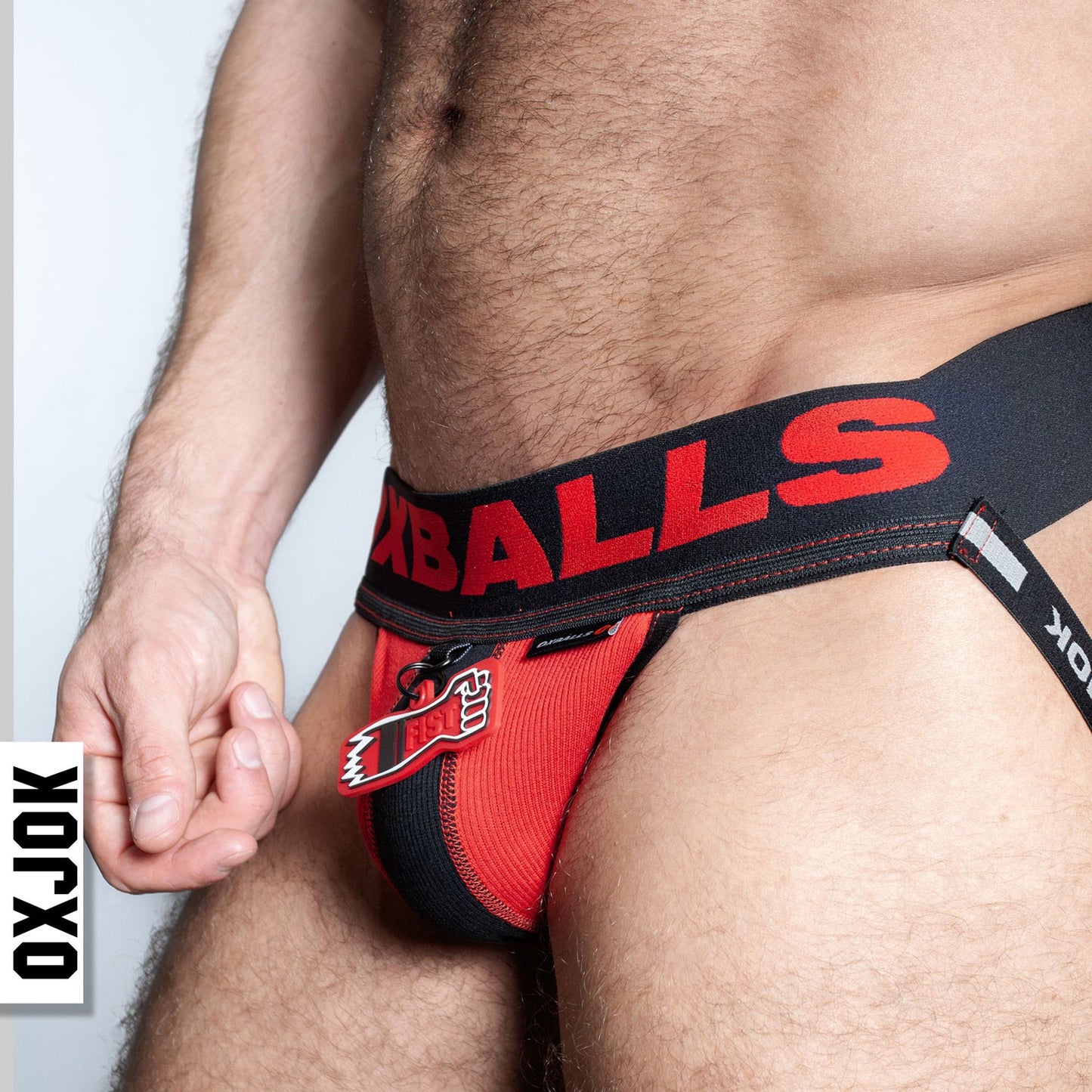 Fisterjock Red/Black 3d Fist Tagger Jock