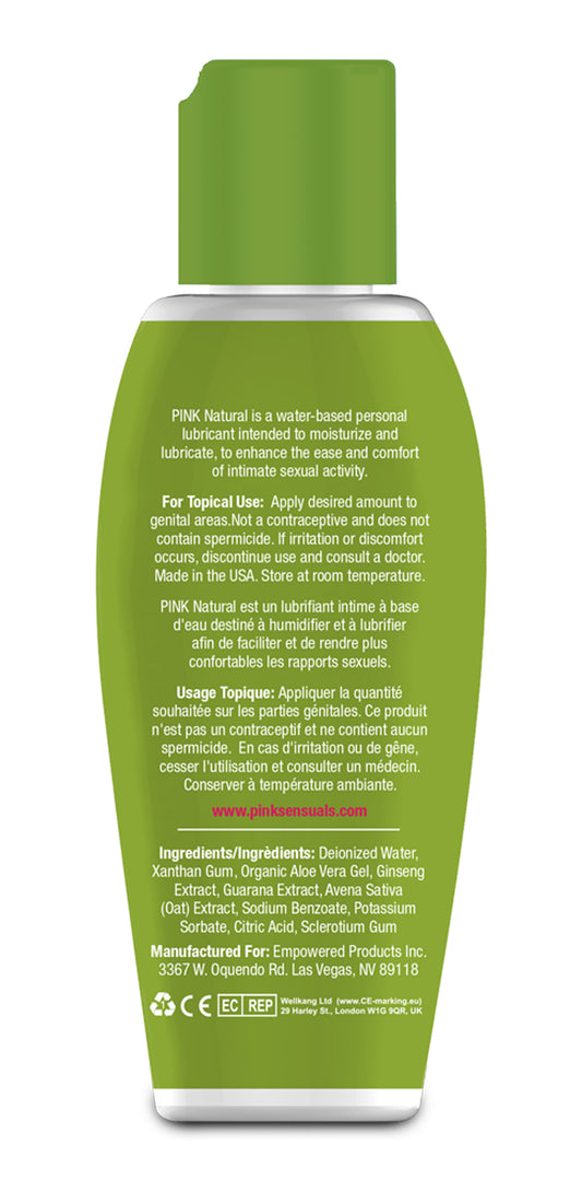 Pink Natural Water-based Lubricant