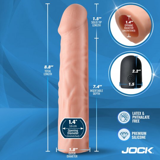 Enhancers Vibrating Penis Extension W/ Remote