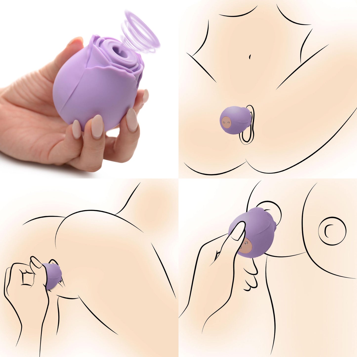 Bloomgasm Wild Rose 10x Suction Clit Stimulator