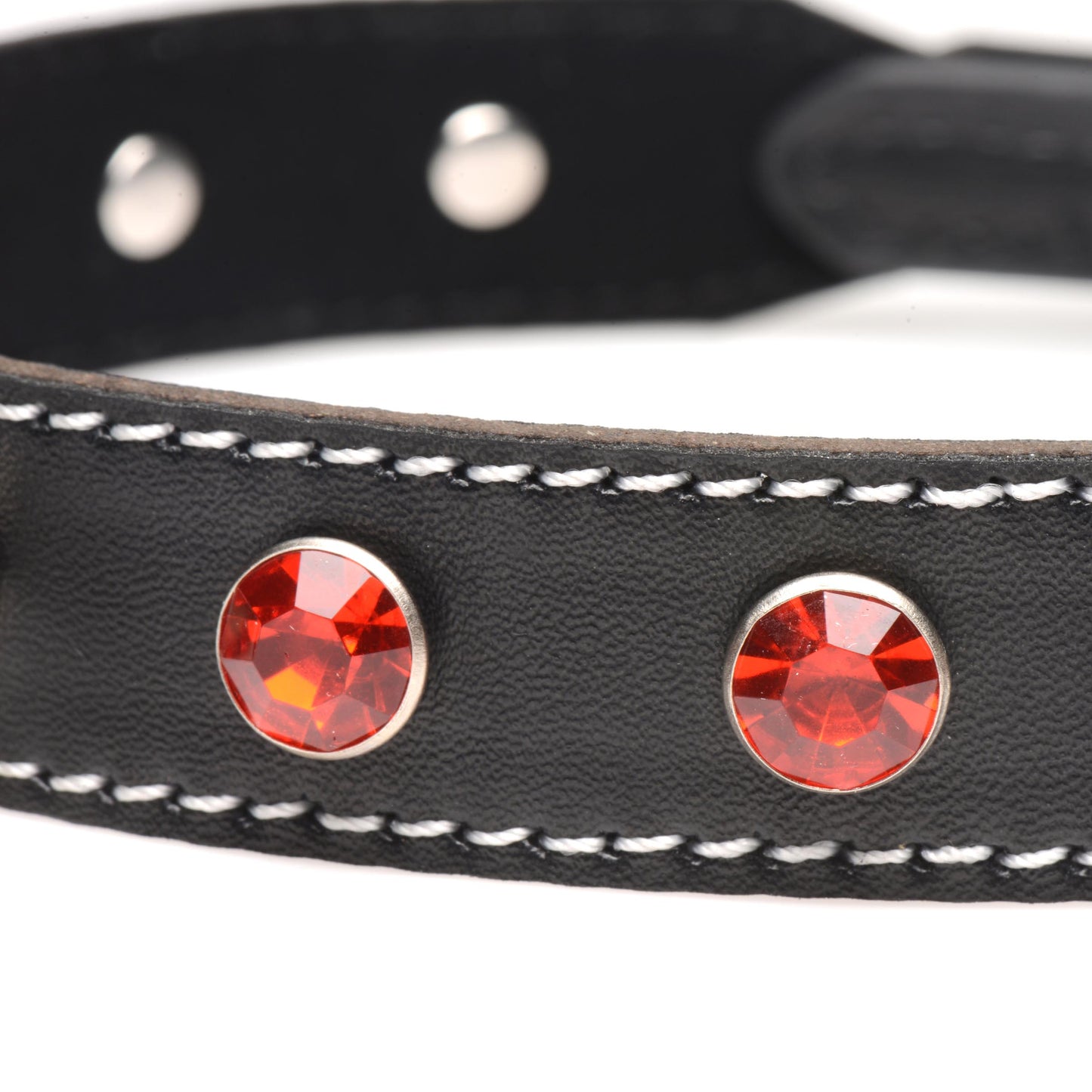 Red Rhinestone Choker With O-ring