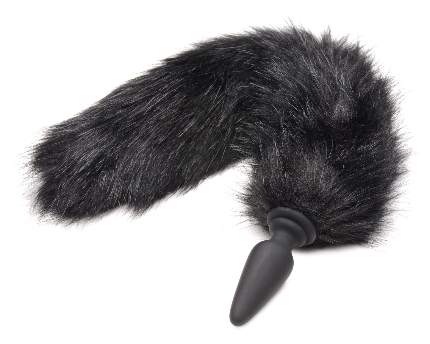 Anal Plug With Interchangeable Black Fox Tail