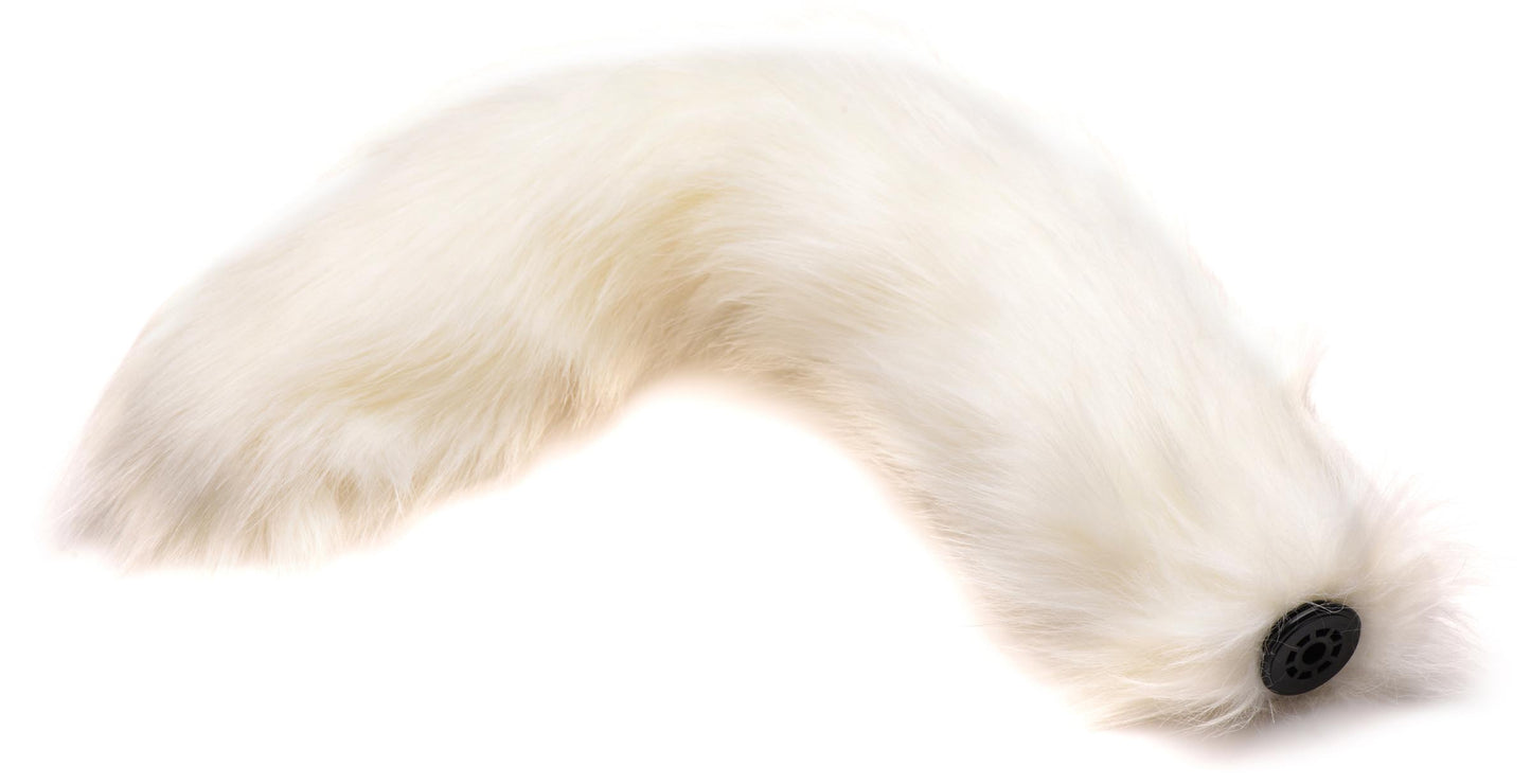 Anal Plug With Interchangeable White Fox Tail