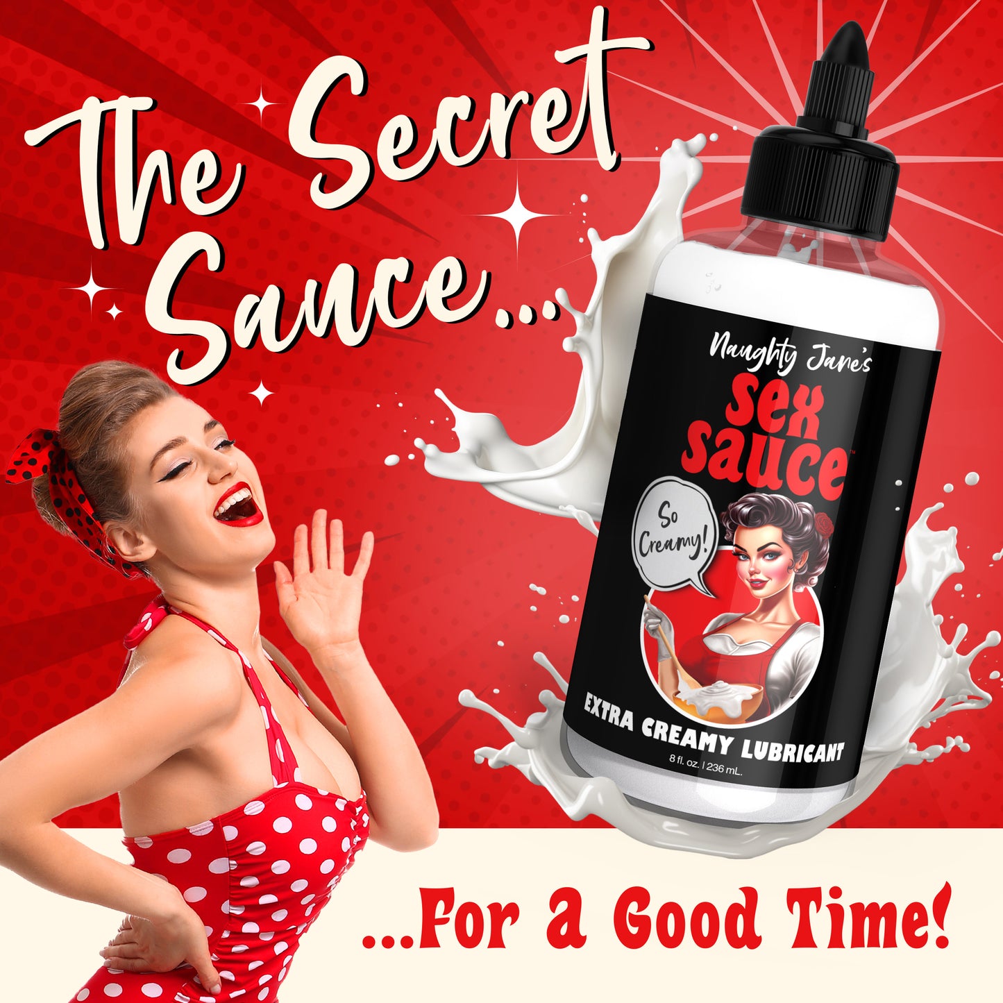 Naughty Jane's Sex Sauce Extra Creamy Water-based Lubricant