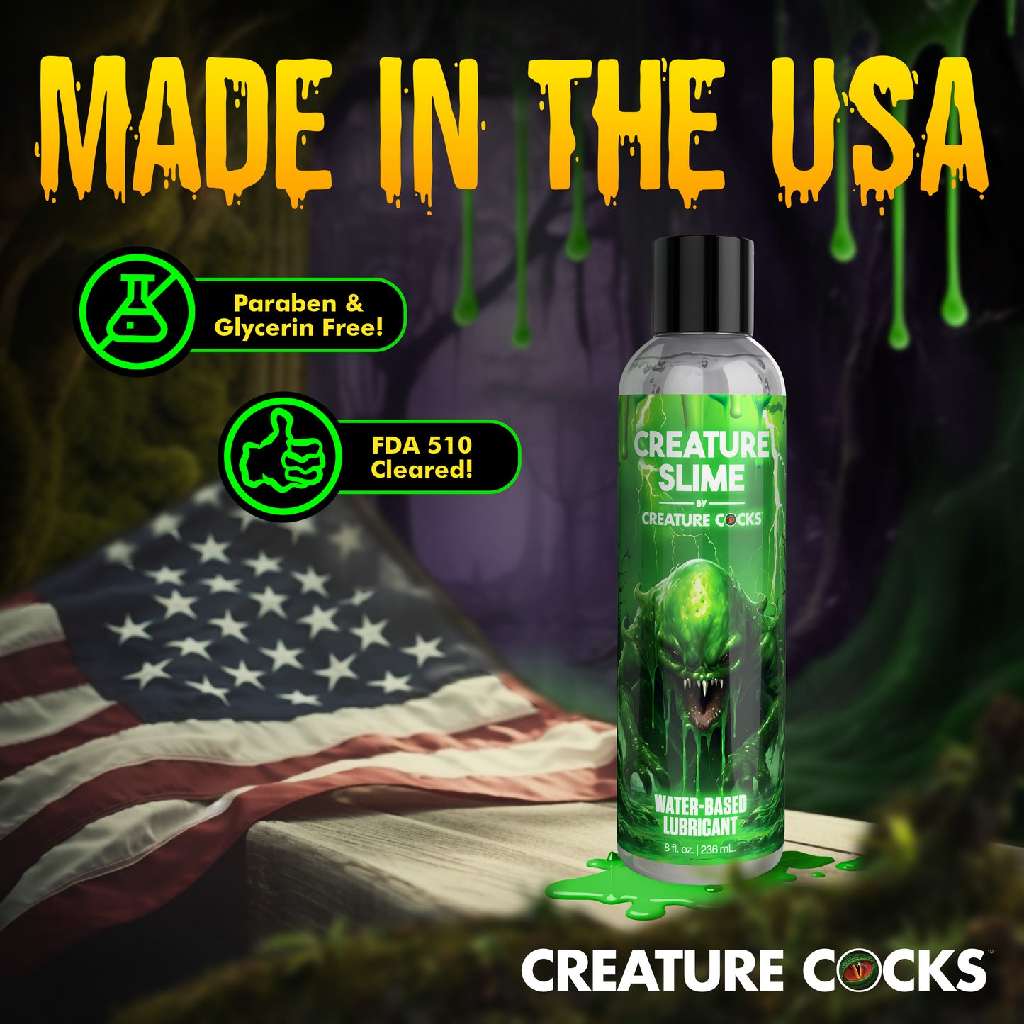 Clear Creature Slime Water-based Lubricant