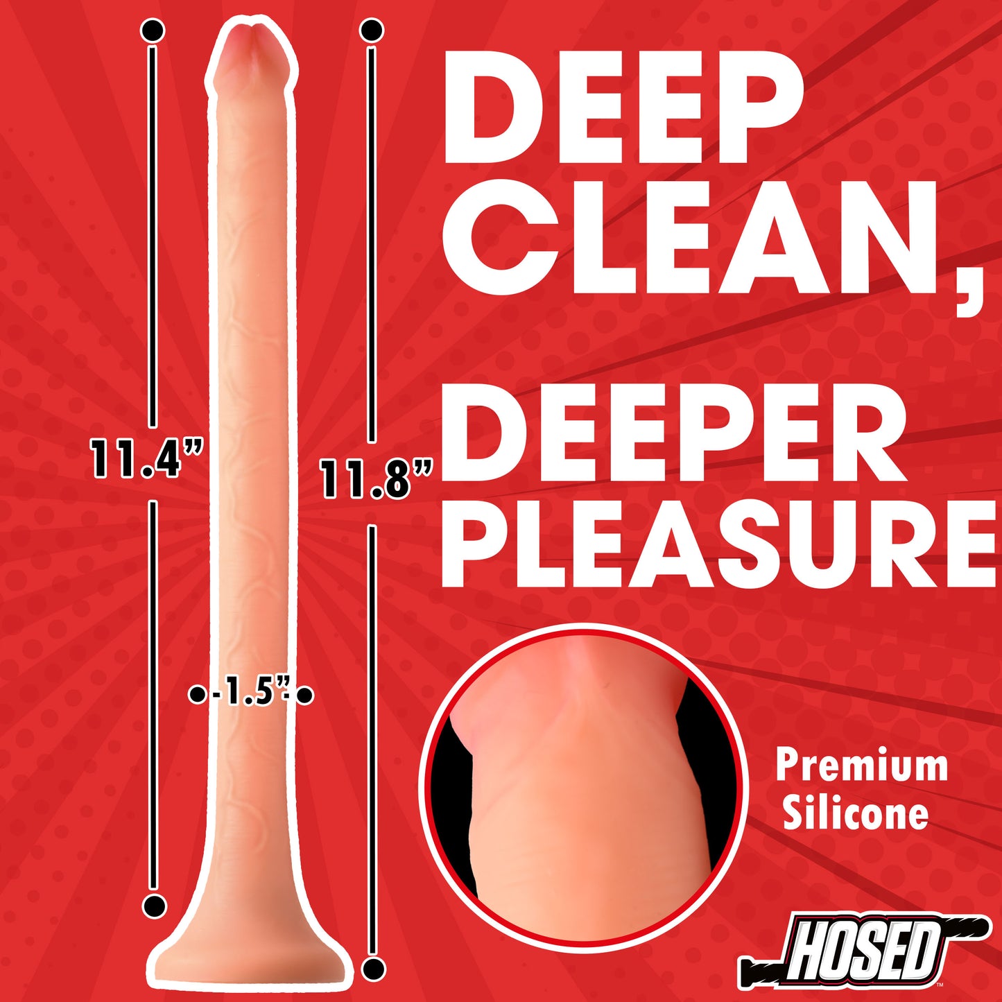 Slim Silicone Enema Hose