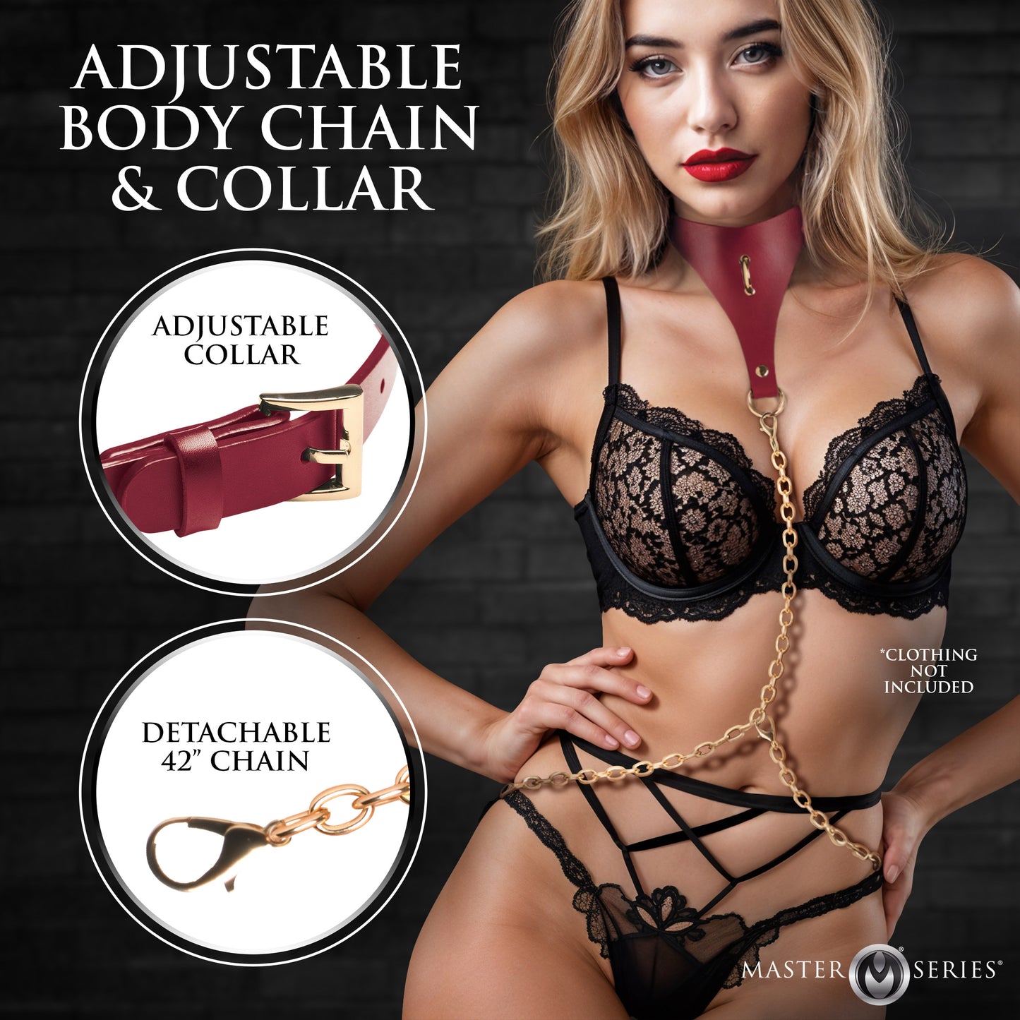 Captivate Collar With Body Chain
