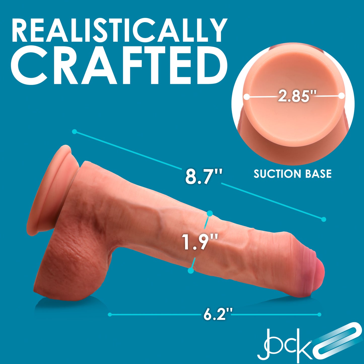 Dual Density Uncut Dildo With Balls