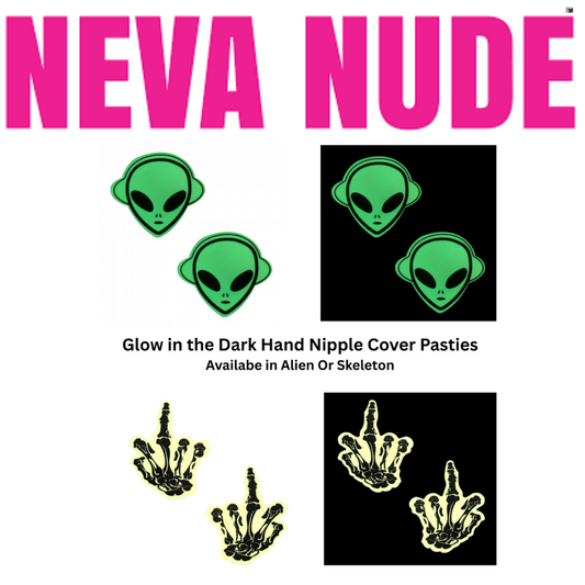 Glow in the Dark Hand Nipple Cover Pasties