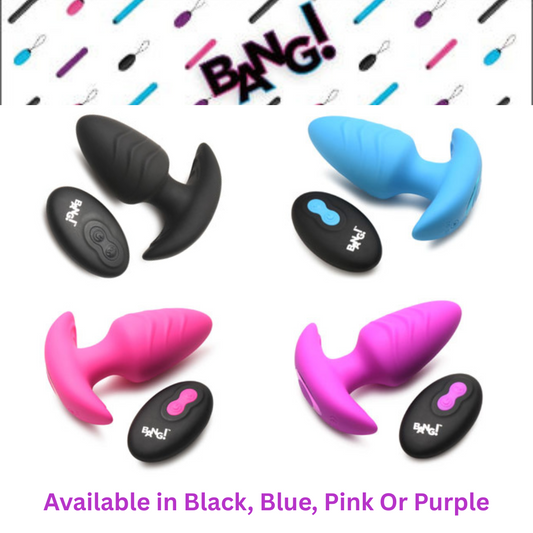Rotating & Vibrating Silicone Butt Plug