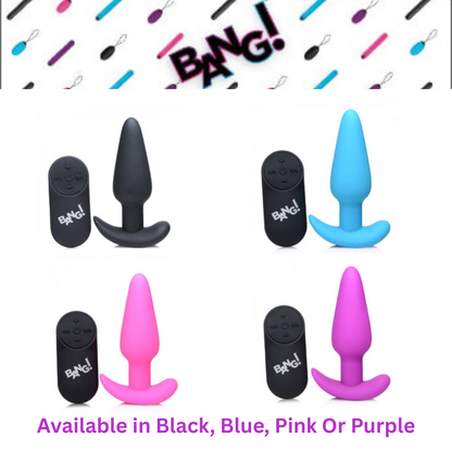 Remote Control 21x Vibrating Silicone Butt Plug