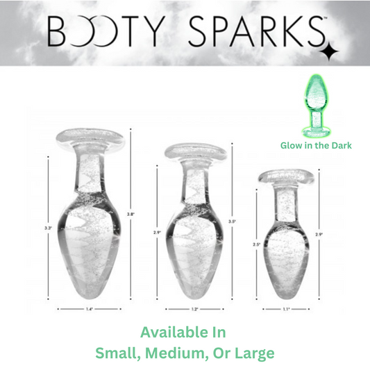 Glow-in-the-dark Glass Anal Plug