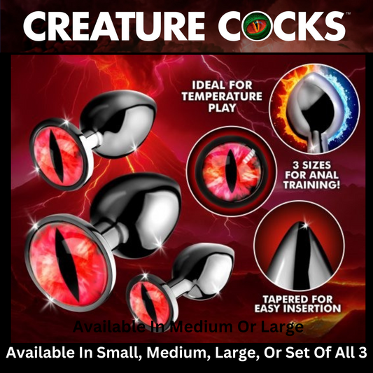 Sinister Eye Red Eye Metal Butt Plug