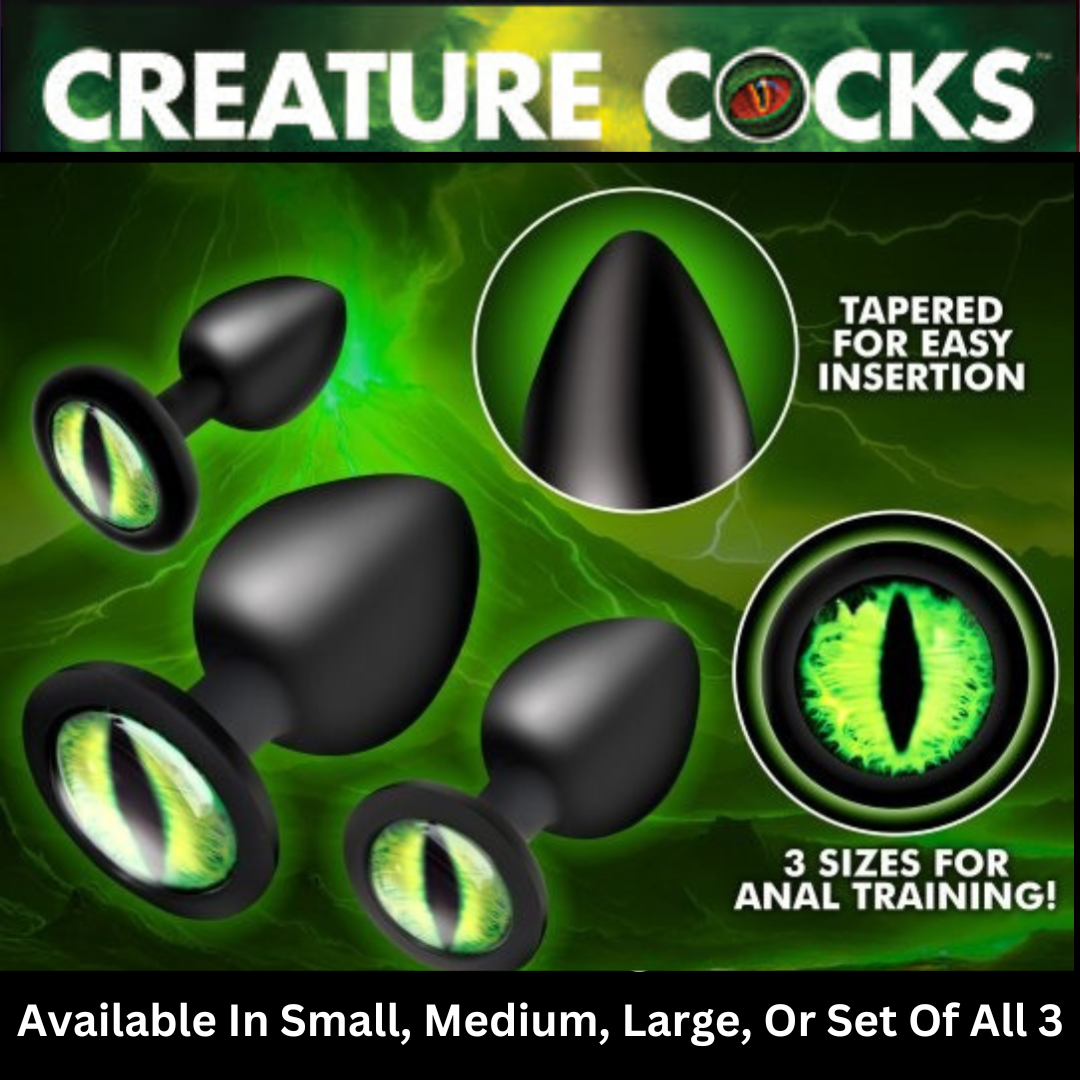 Creature Eye Green Eye Silicone Butt Plug