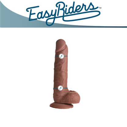 Easy Riders 7 Inch Silicone Dildo With Balls