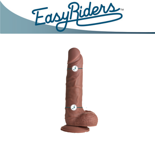 Easy Riders 7 Inch Silicone Dildo With Balls