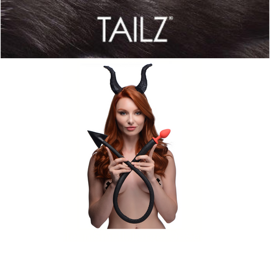Devil Tail Anal Plug & Horns Set