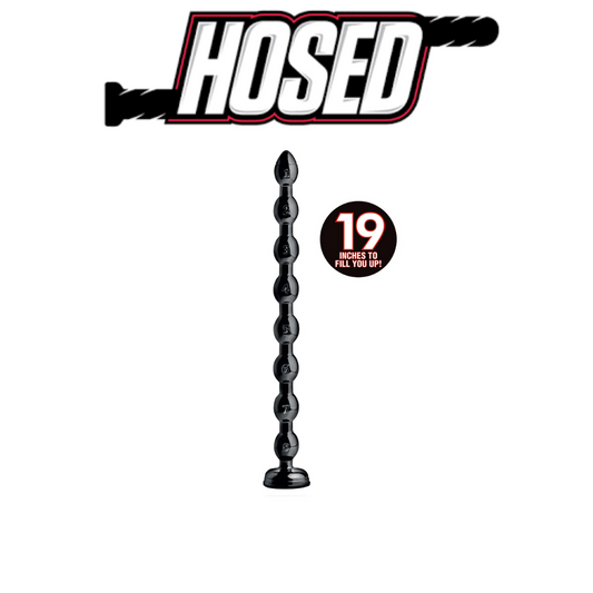 Hosed 19 Inch Beaded Anal Snake