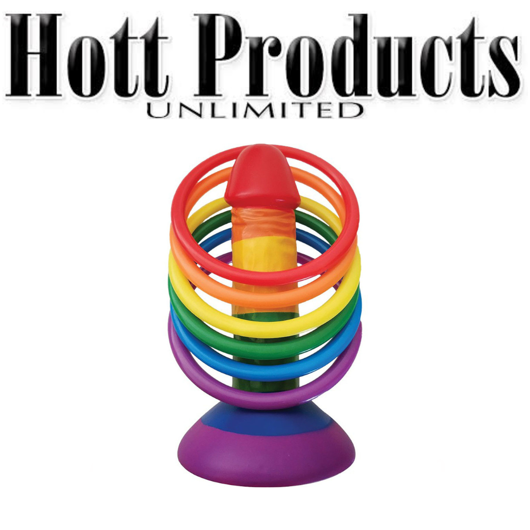 Rainbow Pecker Party Ring Toss