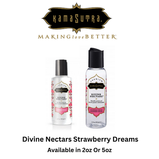 Divine Nectars Strawberry Dreams Flavored Water-based Body Glide