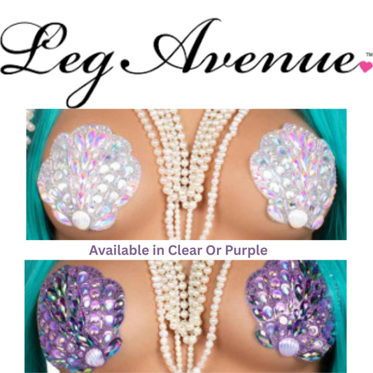 Shell Adhesive Jewel Nipple Sticker