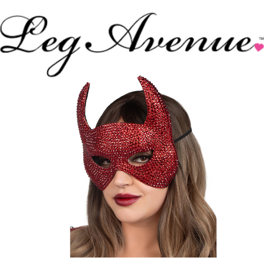 Rhinestone Devil Mask