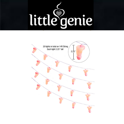 Glitterati Penis String Lights - 20 Lights