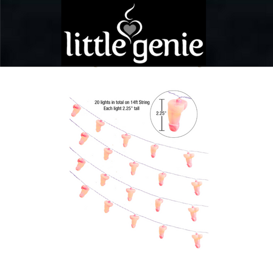 Glitterati Penis String Lights - 20 Lights