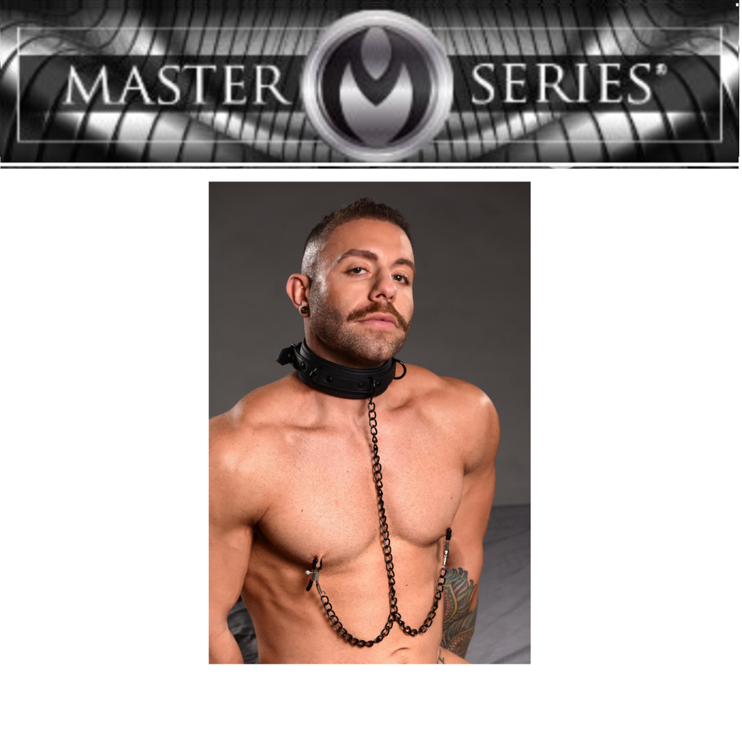Collared Temptress Collar With Nipple Clamps