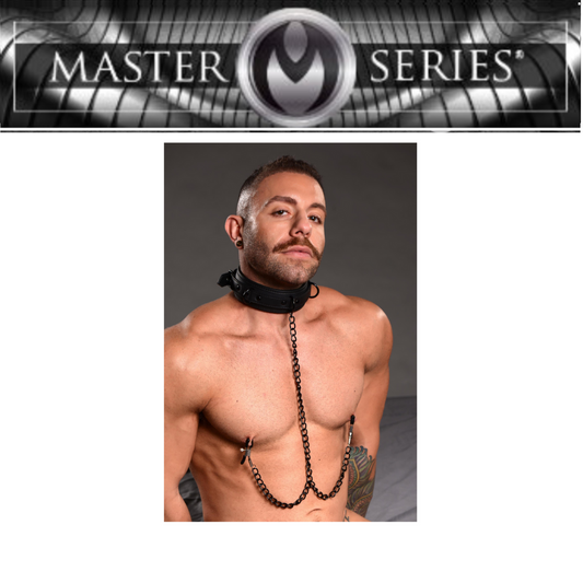 Collared Temptress Collar With Nipple Clamps