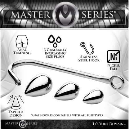 Anal Hook Trainer With 3 Plugs
