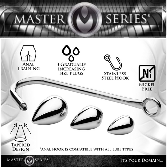 Anal Hook Trainer With 3 Plugs