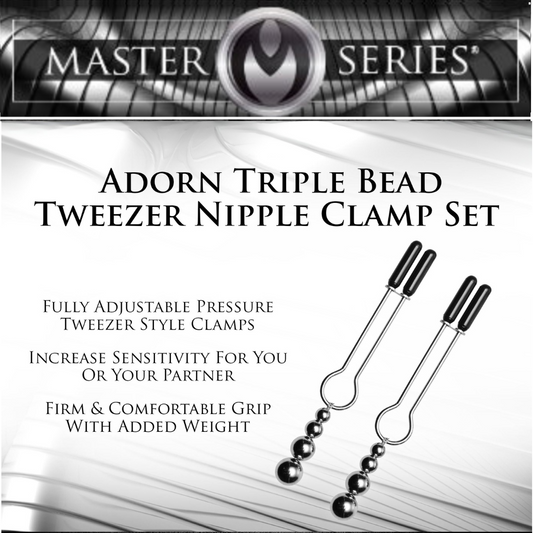 Adorn Triple Bead Nipple Clamp Set