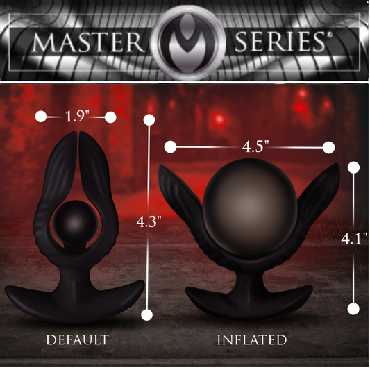 Dark Pearl Inflatable Vibrating Butt Plug