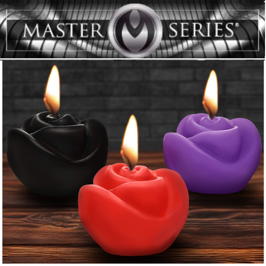 Fire Garden 3pc Rose Candle Set