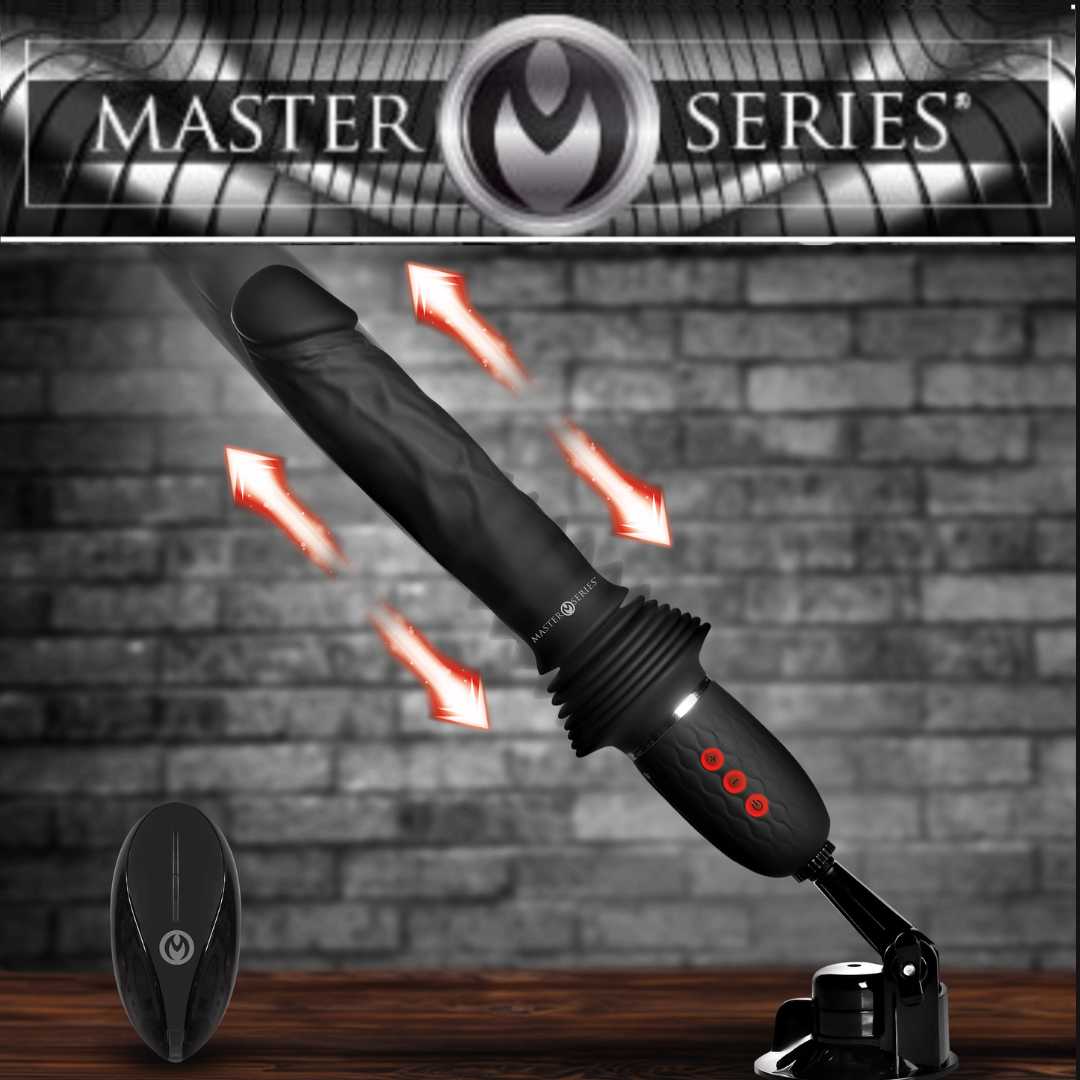 Ultimate Power Pounder Vibrating & Thrusting Silicone Dildo W/ Remote