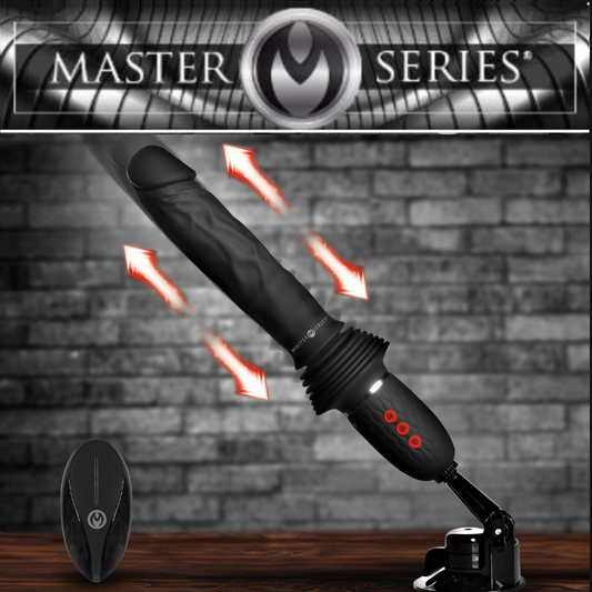 Ultimate Power Pounder Vibrating & Thrusting Silicone Dildo W/ Remote