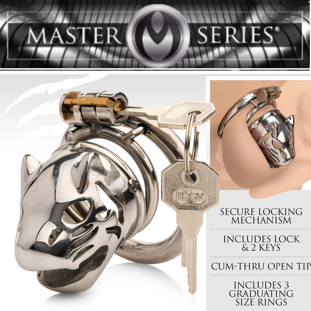 Caged Cougar Locking Chastity Cage