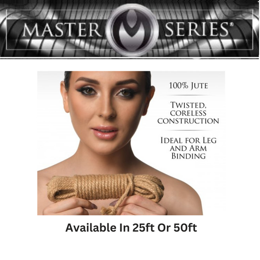 Master Series Tied Up Jute Bondage Rope